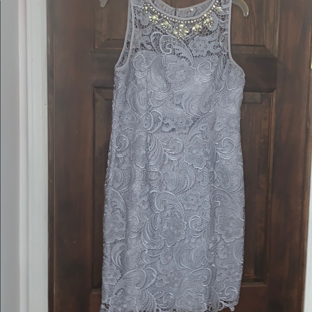 LAVENDER DRESS ADRIANNA PAPELL FANCY